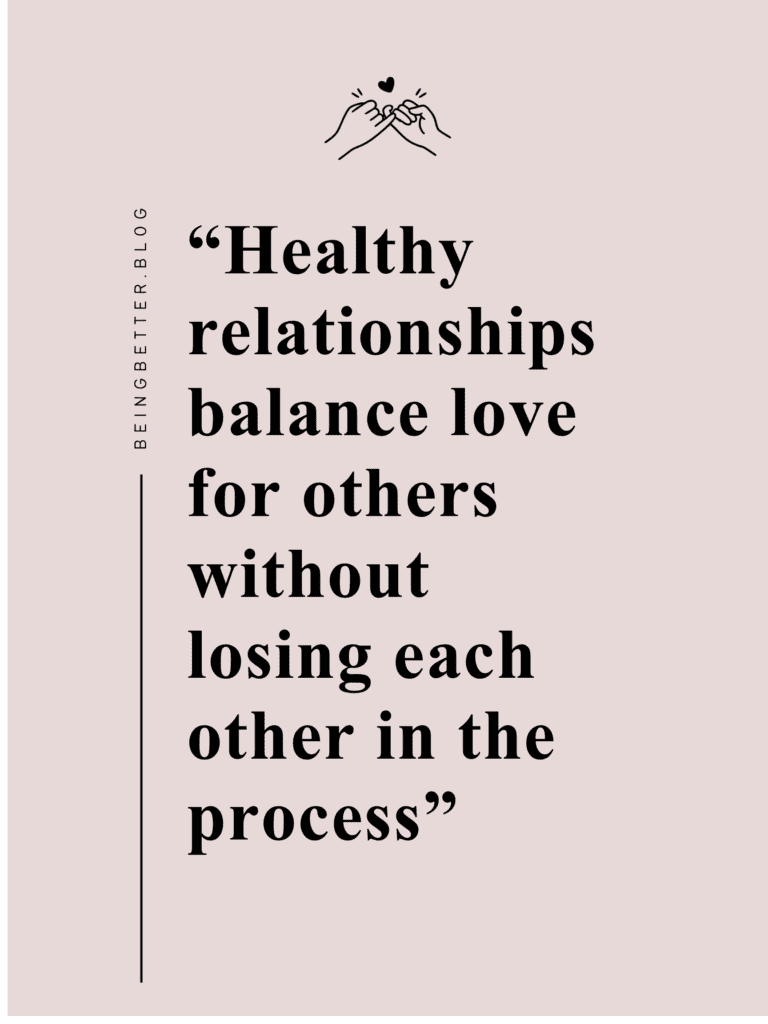 Balance family and friends 