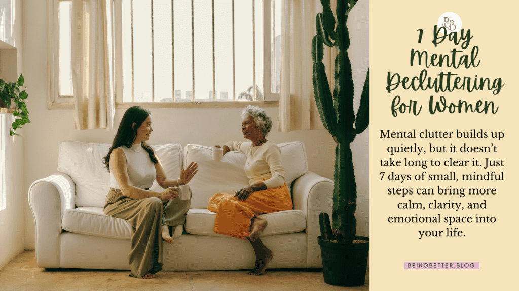 7 day mental decluttering challenge for women