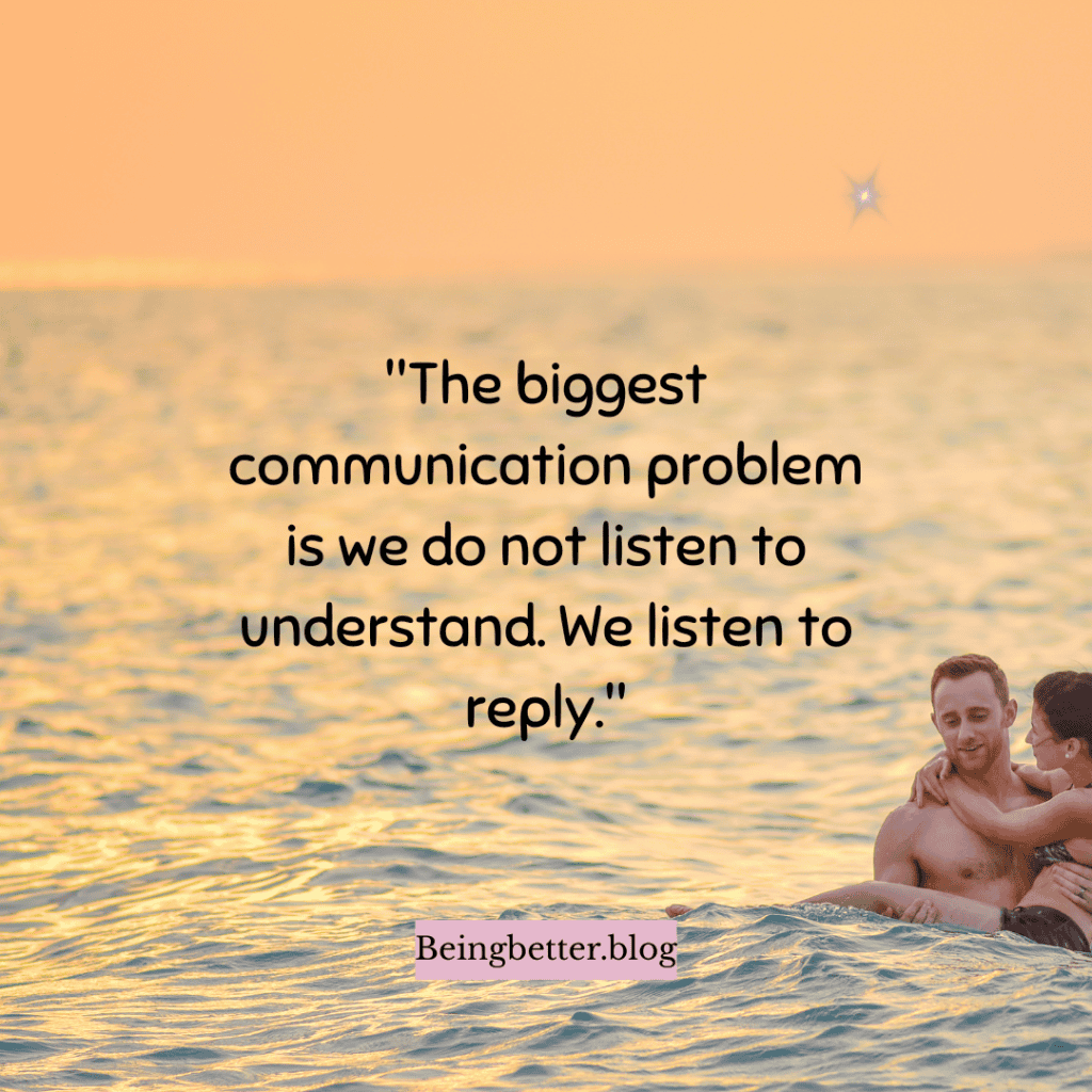 listen to understand, not to judge