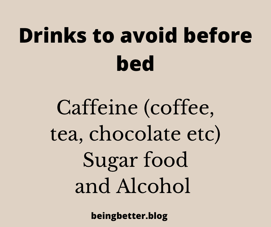 Drinks to avoid before bed